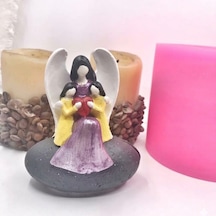 Melek Anne Ve Kızları Silikon Kalıp 10x10x5.5 Cm