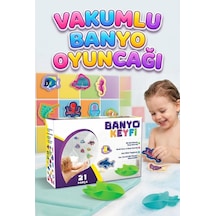 Vakumlu Plastik 20 Parça Sevimli Deniz Canlıları Eğitici Oyuncak Banyo ve Havuz Seti