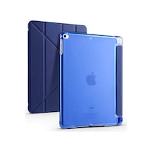 Apple Uyumlu iPad 9.7 2017 5.nesil Kılıf Zore Tri Folding Kalem Bölmeli Standlı Kılıf Kapaklı Kılıf