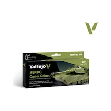 Vallejo 71202, 8x18 Ml. Merdc Camo Colors Model Air Boya Seti Standart