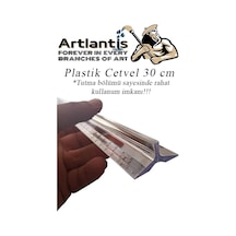 Cetvel 30 Cm Plastik Şeffaf 1 Adet Tribli Desimetre Okul Sınıf Öğrenci Tutumu Kolay Cetvel 30 Cm Şeffaf