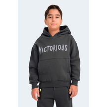 Slazenger Lexus Unisex Çocuk Sweatshirt Koyu Gri