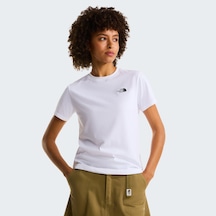 The North Face W Evolution Simple Dome Slm Short Sleeve Kadın T-shirt-32634 Beyaz