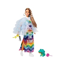 Barbie Extra Renkli Elbiseli Bebek Gyj78