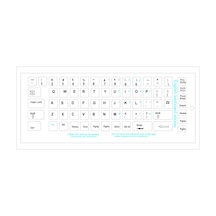 Ingilizce Klavye Için Beyaz Sticker Etiket Çıkartma Harf
