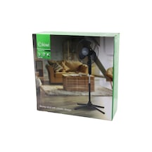 Kiwi Kfan-7426 16 İnç - 41cm Teleskopik Katlanır Ayaklı Vantilatör 3 Kademe Hız 3 Pls.kanat Metal Kafes - Ayak Y