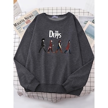 Startmore Tarzsokak Edward Scissorhands Sihirbaz Korsan Beyefendi Kazak Kadınlar Harajuku Rahat Hoody Moda Yumuşa Antrasit