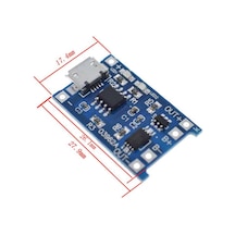 TP4056 1A Lipo – Li-on Pil Şarj Devresi Micro USB(Sarj Korumalı)