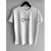 Kozia Outdoors Malkoçbey One Baskılı Overisze Unisex Basic T-şhirt Beyaz Beyaz