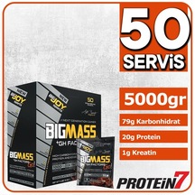 Bigjoy Big Mass+Gh Factors Go Karbonhidrat Tozu 50 Saşe - 5000Gr