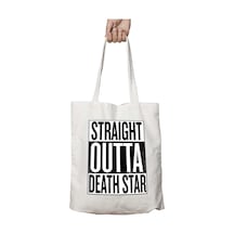Art Hediye Star Wars Rogue One Straight Outta Death Star İki Tarafı Kalıcı Baskılı Yıkanabilir Çanta Çok Renkli