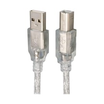 Powermaster Usb Yazıcı Kablosu 1,5 Metre 2.0v Şeffaf Sl-u2015