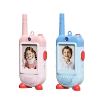 Çok Fonksiyonlu Görüntülü Çocuk Telsizi Walkie Talkie İnterkom İkili Paket