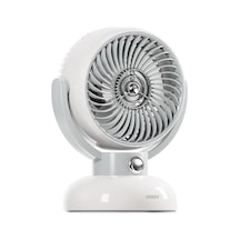 Everest Efn12 Krem 1200mah 3 Hız Kademe Led Işıklı Retro Masaüstü Usb Fan