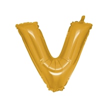 34 İnç V Gold Renk Harf Folyo Balon
