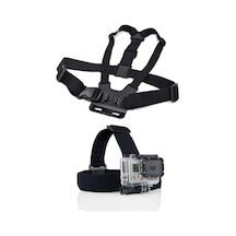 Gopro Uyumlu Göğüs Askısı Ve Kafa Bandı Seti Çok Renkli