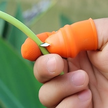Buffer Silikon Parmak Koruyucu Meyve Toplama Aracı Bahçe Kesme B