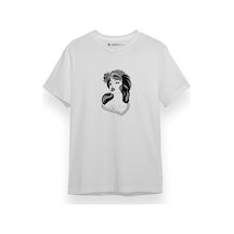 Cool Woman Icon Beyaz Kısa Kol Erkek Tshirt 001