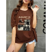 Kozia Outdoors Malkoçbey Agust Baskılı T-shirt Kahverengi
