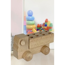 Ahşap Küçük Oyuncak Dikdörtgen Kamyon