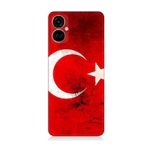 Tecno Camon 19 Pro Uyumlu Türk Bayrağı Desenli Silikon Kılıf