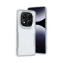 Redmi Note 14 Pro 4g Kılıf Boyi Silikon Kapak - Gümüş İtdark41810