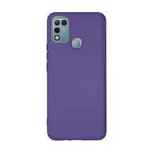 İnfinix Hot 10 Play Uyumlu Kılıf Nano İçi Kadife Silikon - Mor
