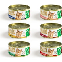 Nutri Feline Tahılsız Karışık Konserve Yetişkin Kedi Maması 6 x 85 G