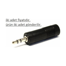Sterio Çevirici 3.5 Mm Erkek 6.3 Mm Dişi Jak