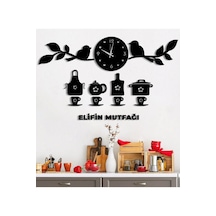 Modern Mutfak Kuş Dekoratif Duvar Saat-isim