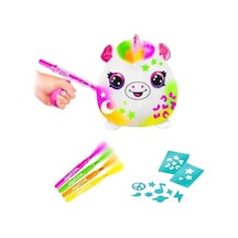 Mey İthalat Airbrush Peluş Neon Boyama Seti Çok Renkli