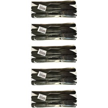 Siyah Plastik Bıçak - Parti Davet Piknik Yemek Bıçağı - 18 Cm. - 100'lü 5 Paket Siyah