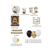 Harry Potter Doğum Günü Konsepti Doğum Günü Set Balon Ayaklı Pano Tabak Bardak Banner Full Doğum Günü Süsleme Seti Çok Renkli