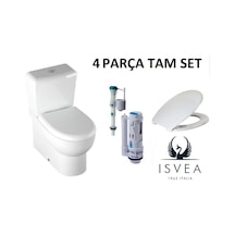 İtalyan İsvea Absolute Duvara Sıfır Kompakt Klozet Set Kanalsız