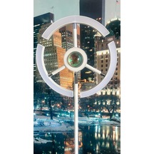Yüceeller Rgb Modern Dim Edilebilir Led Lambader Beyaz