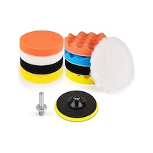 Telvesse Pasta Cila Polisaj Parlatma Pedi Seti 115mm 11 Parça Oto Parlatıcı Pedleri Otomotiv Parlatma Matkap Uyumlu Parlatma Pedi Kiti Araç, Metal Ve Yüzey Parlatma İçin Sünger & Yün Ped Takımı