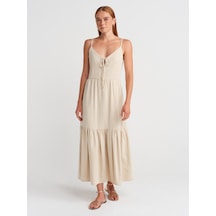 Dilvin 90575 Uzun Dekolte Denim Elbise-taş Taş Dilvin 90575 Uzun Dekolte Denim Elbise-taş Taş