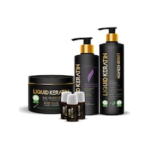 Liquid Keratin Ekstra Onarıcı Kremli Keratin Saç Bakım Seti 4'lü