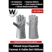 Deluxe Çok Amaçlı Kaynak Yangın Için Su Geçirmez Isıya Dayanıklı Yanmaz A Kalite Deri Eldiven Deluxe Çok Amaçlı Kaynak Yangın Için Su Geçirmez Isıya Dayanıklı Yanmaz A Kalite Deri Eldiven