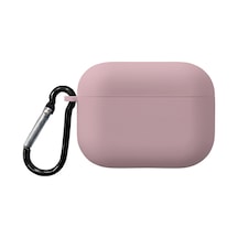 Caseonn Apple Uyumlu AirPods Pro 2.nesil Kılıf Askı Aparatlı Lansman Pudra