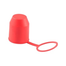 Sones 50mm Plastik Araba Kamyon Çekme Topu Kapağı Kapağı Çekme Bağlantısı Römork Çekme Topu Koruması Kırmızı