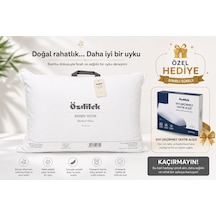 Özdilek Bambu Yastık 50x70 Cm Antialerjik, Nefes Alabilen, Yumuşak Ve Konforlu Uyku Yastığı +özdilek Sıvı Geçirmez Yastık Alezi Hediyeli Beyaz