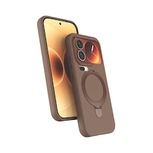 Xiaomi Mi 17 Pro Regal Magsafe Standlı Kapak - Çöl Titanyum Standart