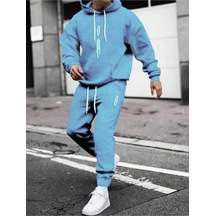 Altamira Erkek Dikey Baskılı Oversize Eşofman Takımı 001