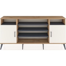 Arges Konsol 5 Raflı 2 Kapaklı 176x30x83 Çam-aytaşı/antrasit Aytaşı/antrasit