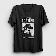 Presmono Unisex Louder Motörhead Lemmy Kilmister T-shirt Siyah