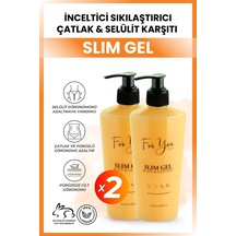 Slim Jel -sıkılaştırıcı Bölgesel Incelme-çatlak Karşıtı Ve Selülit Kremi Yakıcı 2 Adet