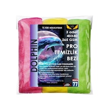 Profesyonel 3'lü Mikrofiber Kalın Oto Temizlik Bezi 40x40cm 265gsm