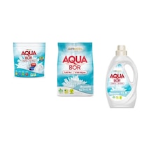 Aquabor Doğal Mineralli Tablet + 4 Kg Beyaz + Sıvı Beyaz 3 Lü Set