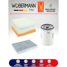 Wöbermann Ford Fiesta 1.25 1.4 1.6 Benzinli Filtre Bakım Seti 2009-2017 3K